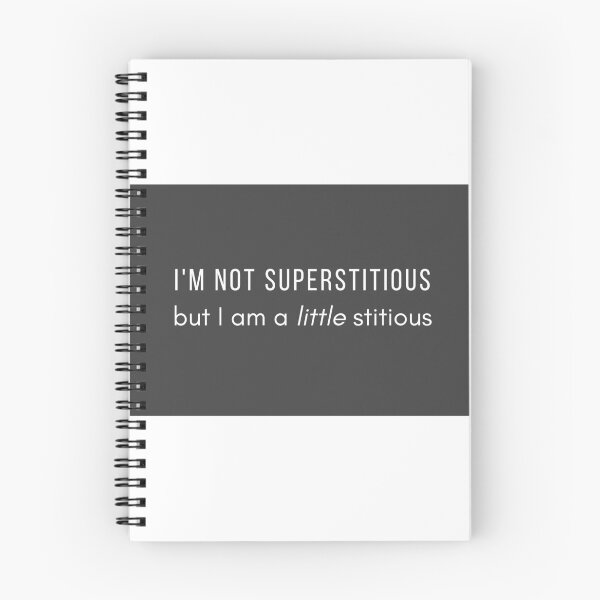 Item preview, I'm not superstitious, but I am a little stitious designed and sold by cgrimpo.