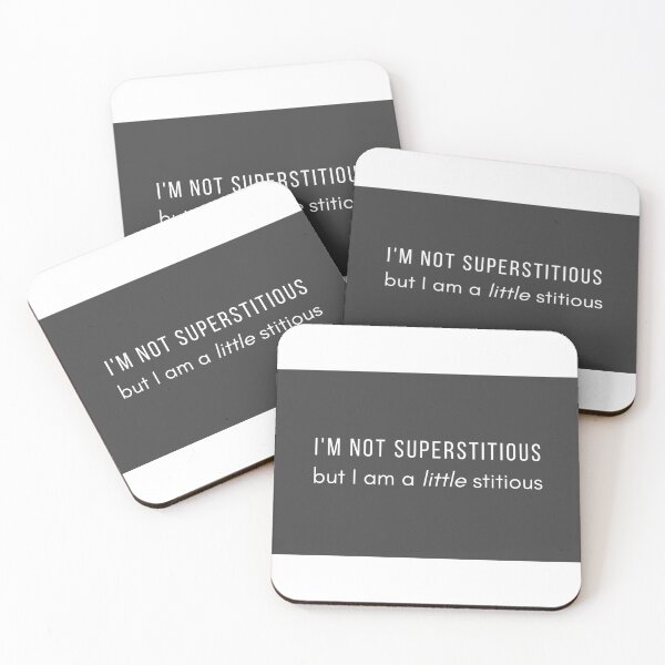 Item preview, I'm not superstitious, but I am a little stitious designed and sold by cgrimpo.