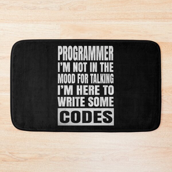 Item preview, Programmer I'm Not In The Mood For Talking - Funny Coding print designed and sold by Grabitees.