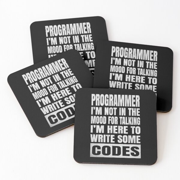 Item preview, Programmer I'm Not In The Mood For Talking - Funny Coding print designed and sold by Grabitees.