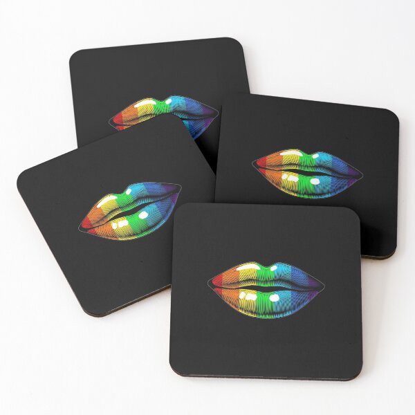 Item preview, Rainbow Gay Pride Comic Book Newspaper Lips Lip Bite designed and sold by Draculaura2009.