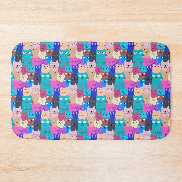 Item preview, Colorful Cat Pattern designed and sold by LushCatDesign.