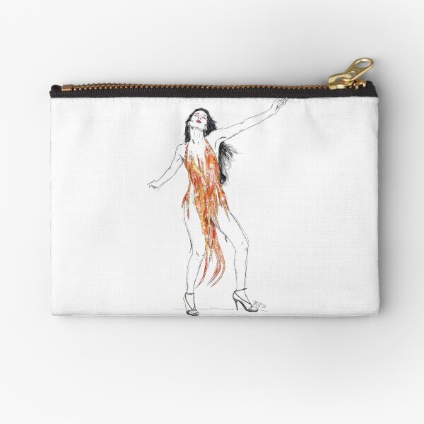 Cher Fire Dress Zipper Pouch