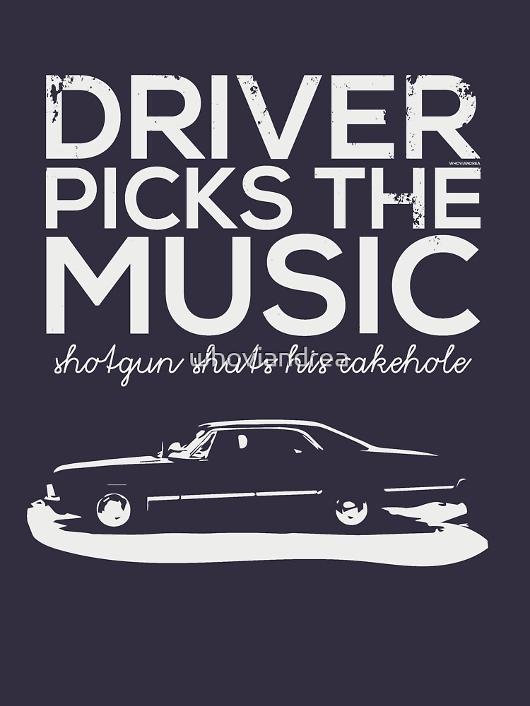 driver picks the music t shirt