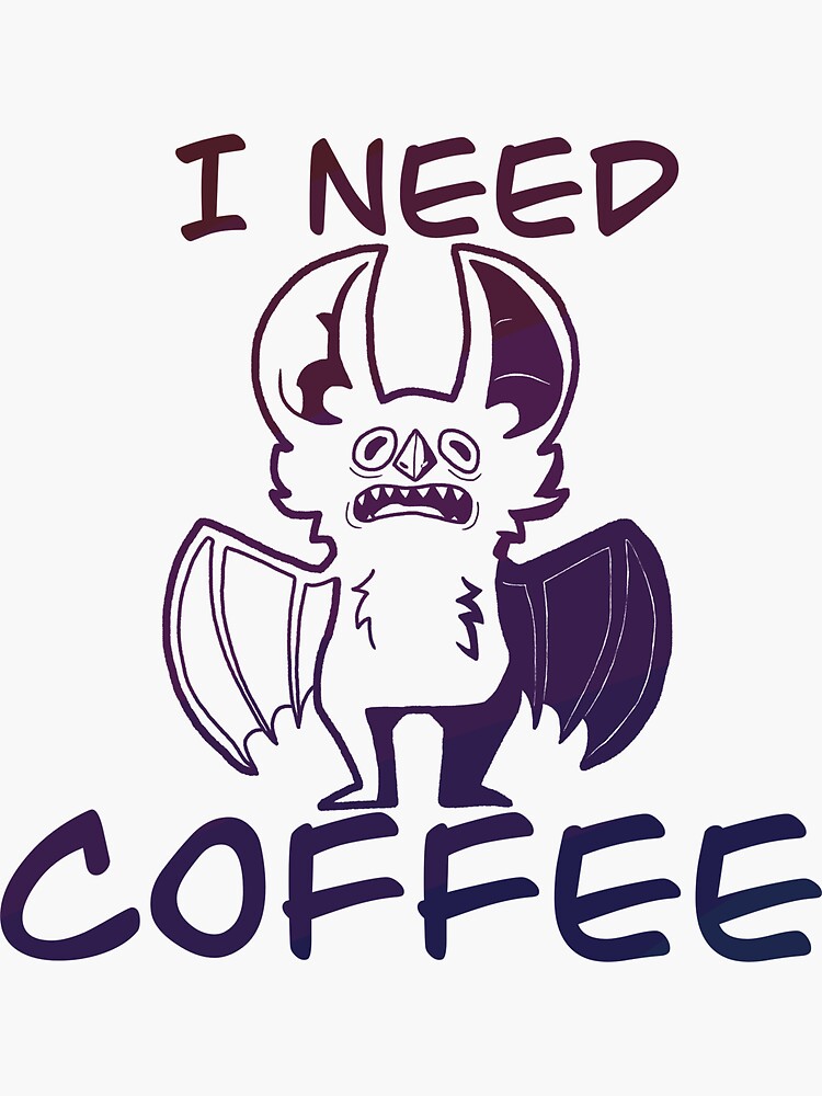 i-need-coffee-sticker-by-kai-rogue-redbubble