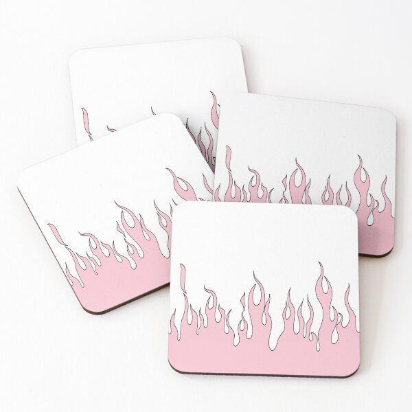 Item preview, Pink Flames - White designed and sold by ThePinkVat.
