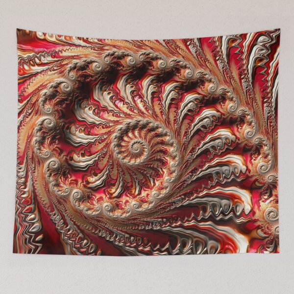 Item preview, Elaborate Red Spiral designed and sold by Elisabeth Lucas.