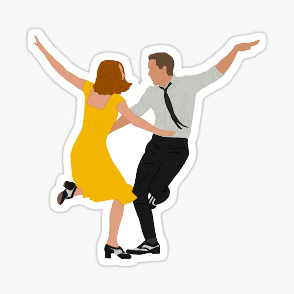 La la land dancing poster Sticker