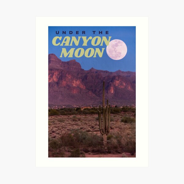 canyon moon Art Print