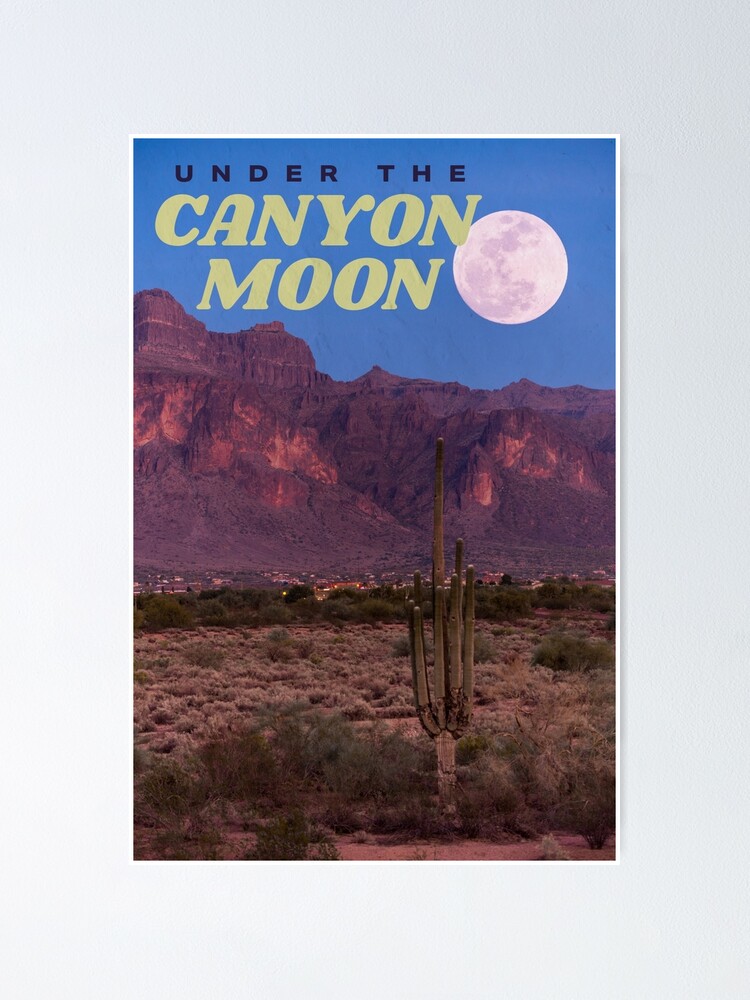 "canyon moon" Poster for Sale by alexperfilio | Redbubble