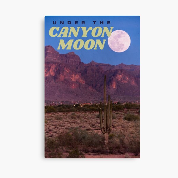 canyon moon Canvas Print