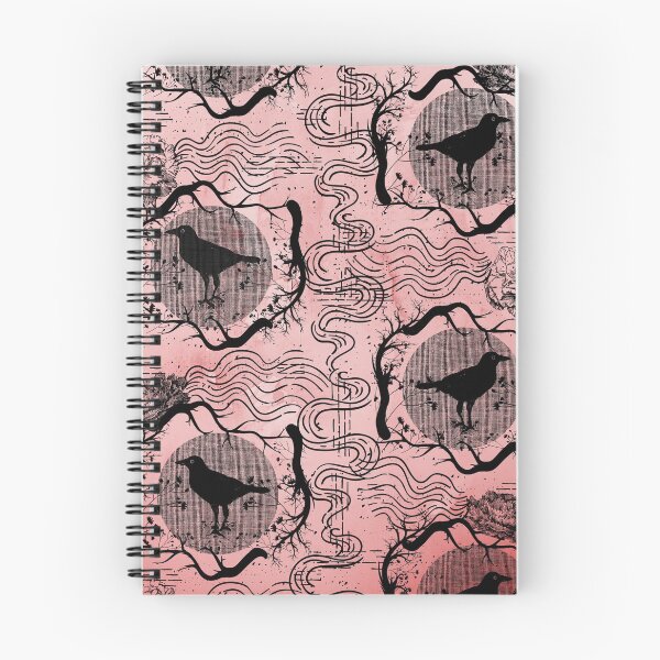 Item preview, irregular crow and carnation damask red designed and sold by Klyonsm2.