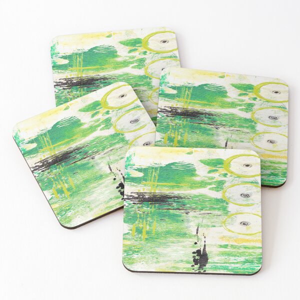 Item preview, Abstract in Greens designed and sold by KATHLEEN TENNANT ART.