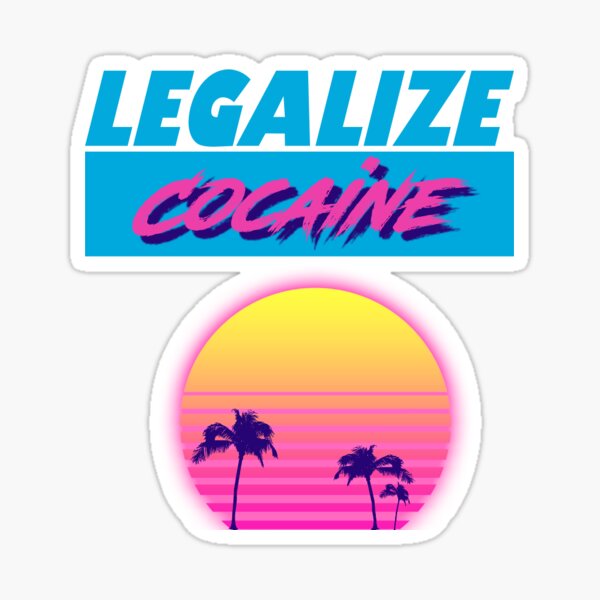 End mass incarceration, legalize cocaine Sticker