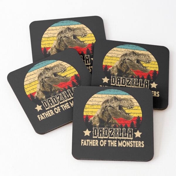 Item preview, dadzilla Father Of The Monsters Retro Vintage Sunset designed and sold by YouHappyMyHappy.
