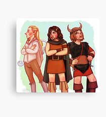 The Fellowship of 70s Fantasy Fashion Canvas Print