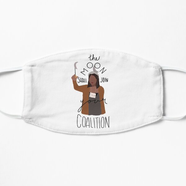 the moon shall join your coalition Flat Mask