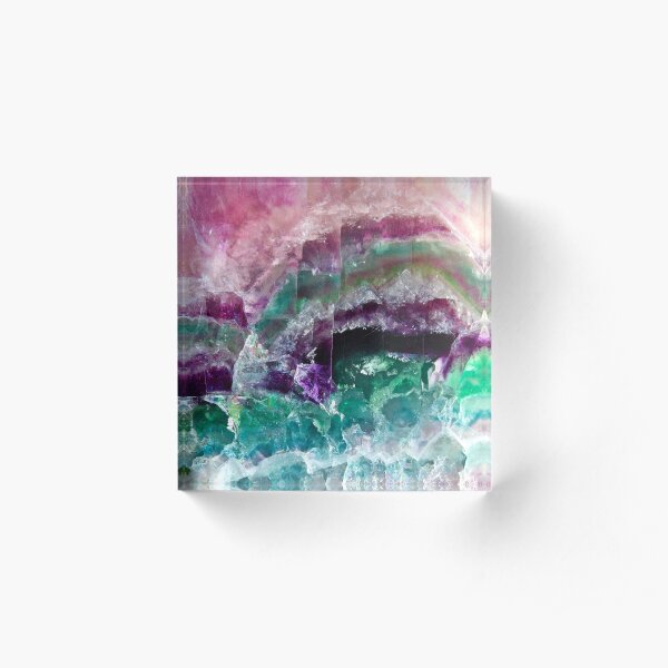 Fluorite Acrylic Block