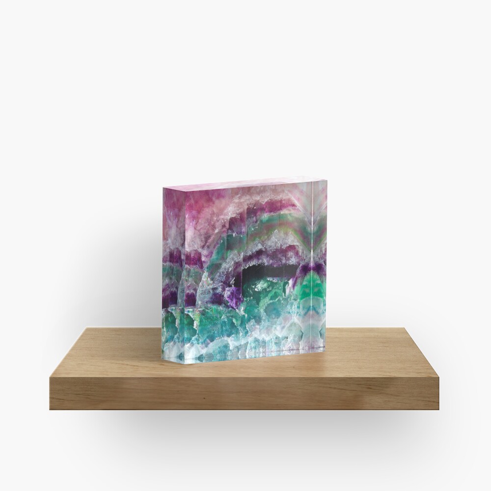 Fluorite Acrylic Block