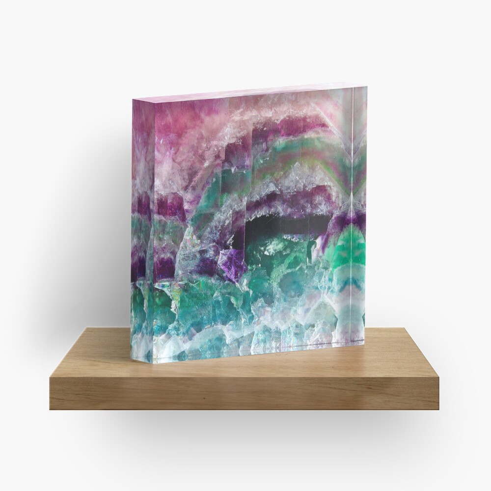Fluorite Acrylic Block