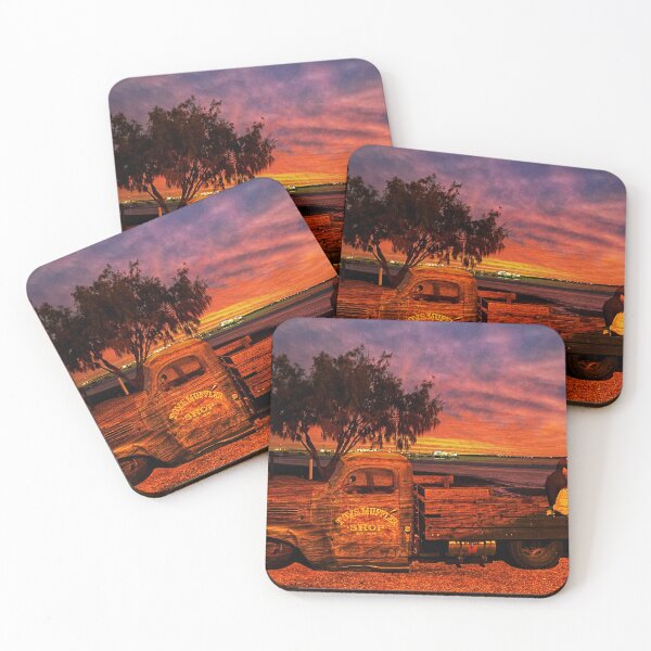 Item preview, Sunset reflections with old truck designed and sold by PicsByJamez.