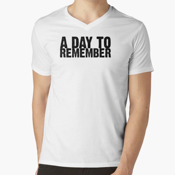 A Day To Remember - Black V-Neck T-Shirt