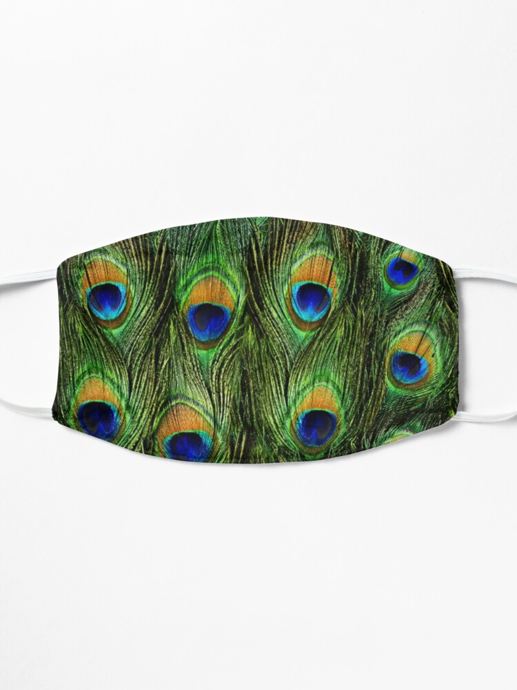 Alternate view of Peacock Feathers and Indigo Velvet Mask
