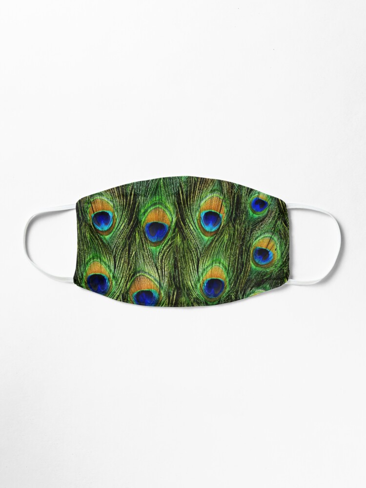 Alternate view of Peacock Feathers and Indigo Velvet Mask