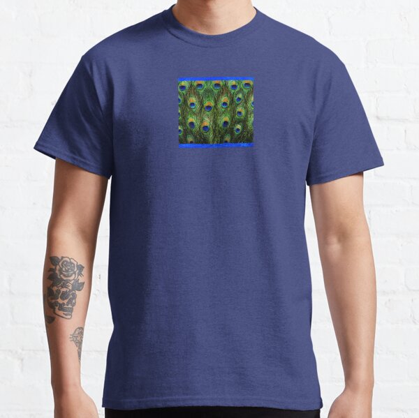 Peacock Feathers and Indigo Velvet Classic T-Shirt