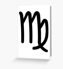 Virgo - The Virgin - Astrology Sign Greeting Card