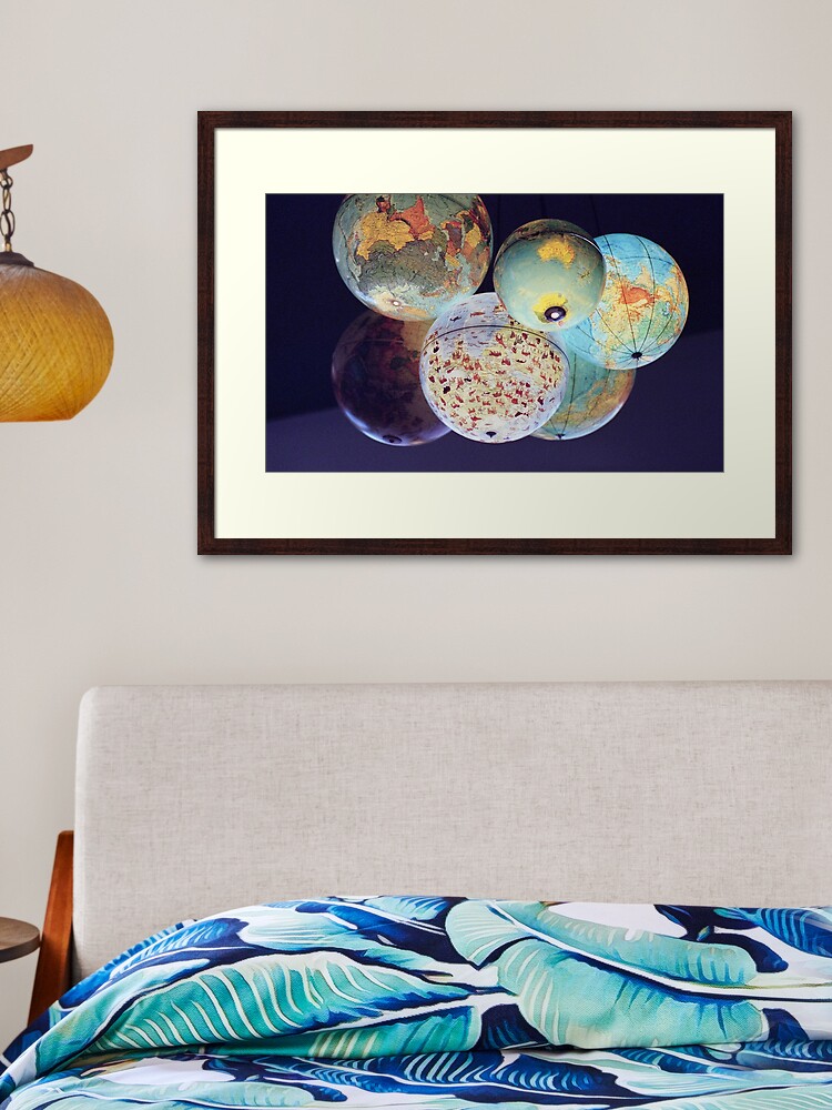 Thumbnail 2 of 7, Framed Art Print, Globes designed and sold by LGWalker.