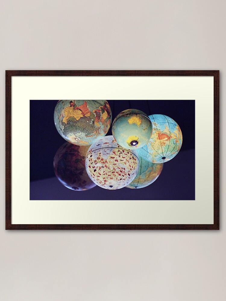 Thumbnail 1 of 7, Framed Art Print, Globes designed and sold by LGWalker.