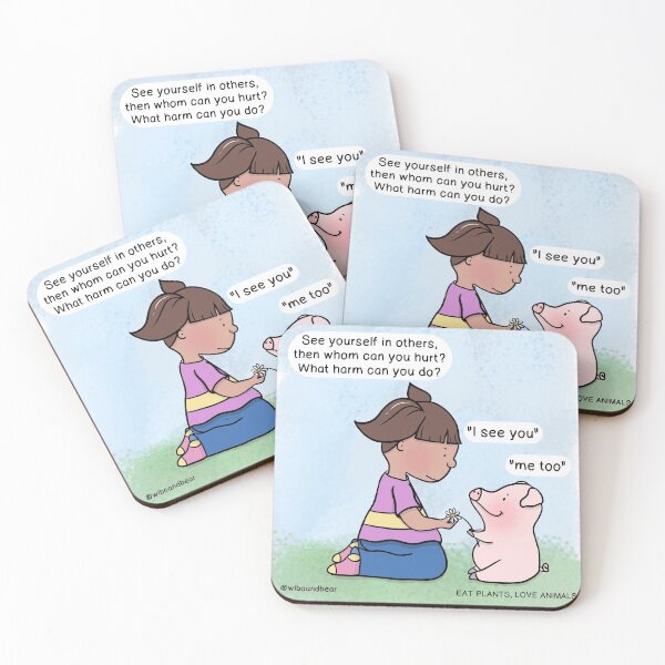 Artikelvorschau, PIG VEGAN CARTOON ESSEN PFLANZEN LIEBEN TIERE entworfen und verkauft von wiboandbear.