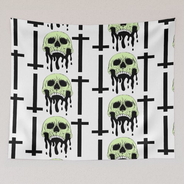 Item preview, Blasphemous Dripping Skull designed and sold by taylorhumphreys.