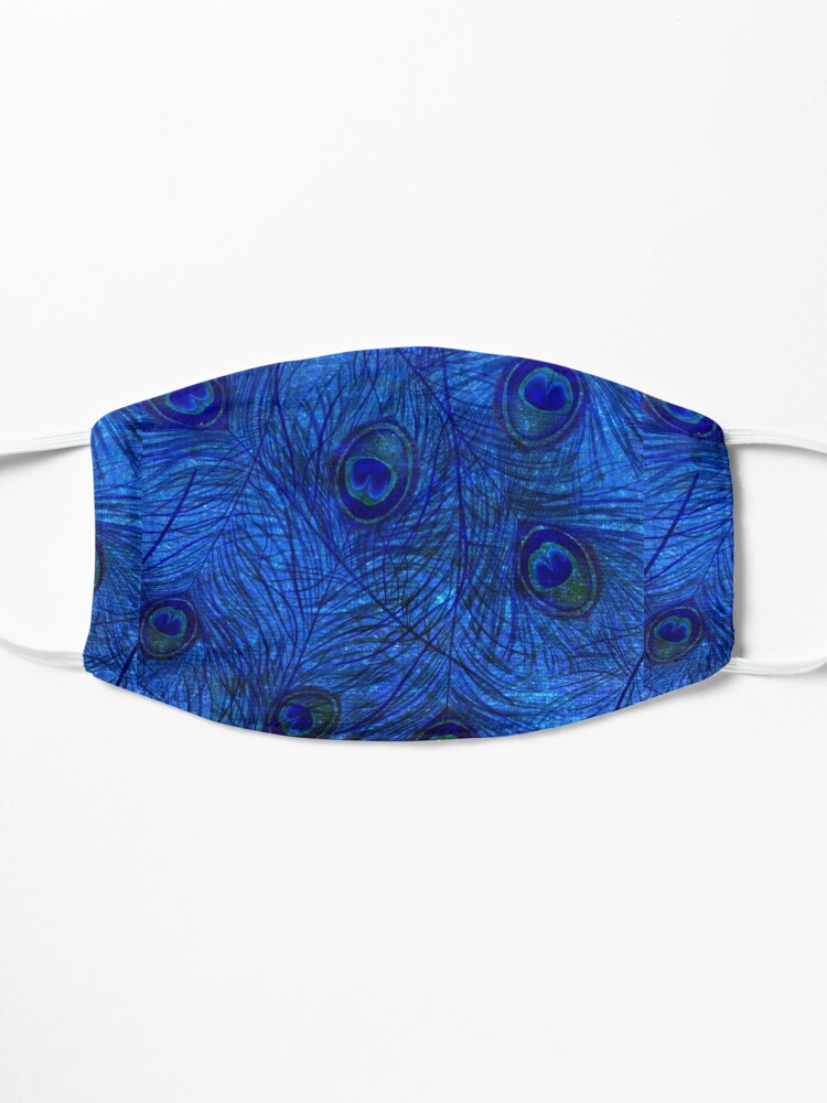 Alternate view of Indigo Peacock Mask
