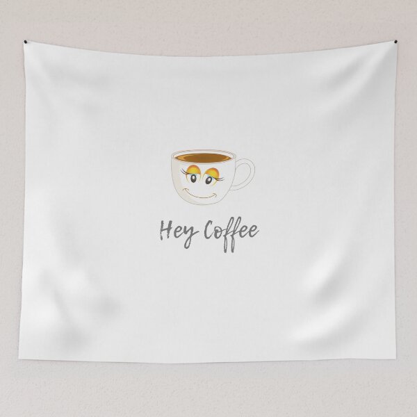 Artikelvorschau, Hey Kaffee! entworfen und verkauft von TextyQuotes.