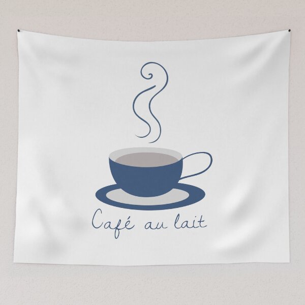 Aperçu de l'œuvre Affiche Cafe 'Au Lait créée et vendue par Amanda-Lakey.