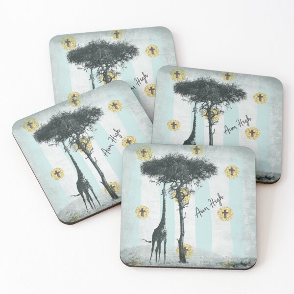 Item preview, Christian graphic. Giraffe with Crosses. Aim High designed and sold by TheKingdomAttic.