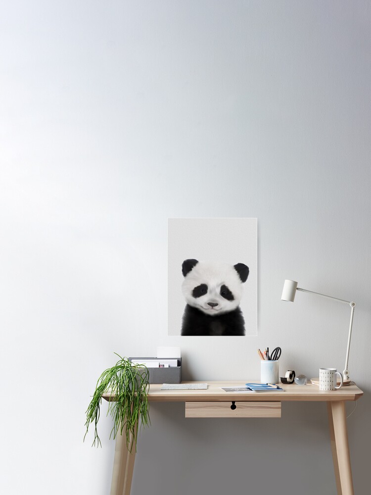 Baby Panda Cute Animals Graphics Art Poster By Artswag Redbubble