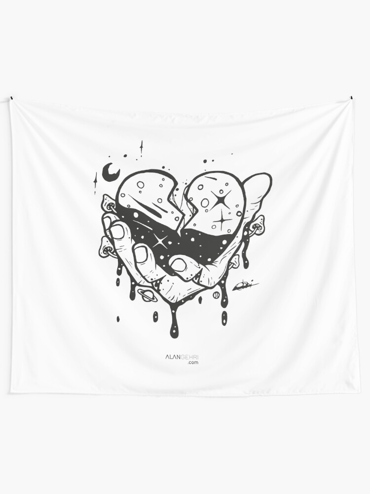 Alternate view of Take my heart and don't break it Tapestry
