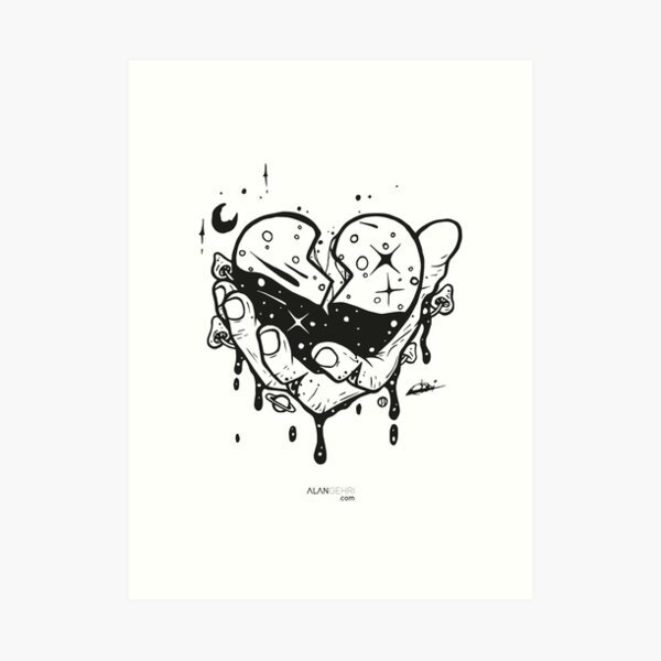 Take my heart and don't break it Art Print