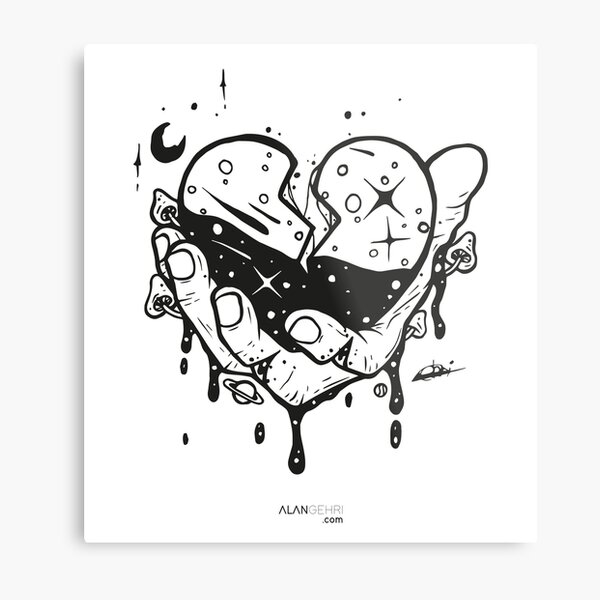 Take my heart and don't break it Metal Print