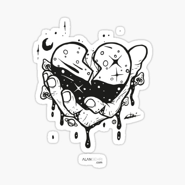 Take my heart and don't break it Sticker