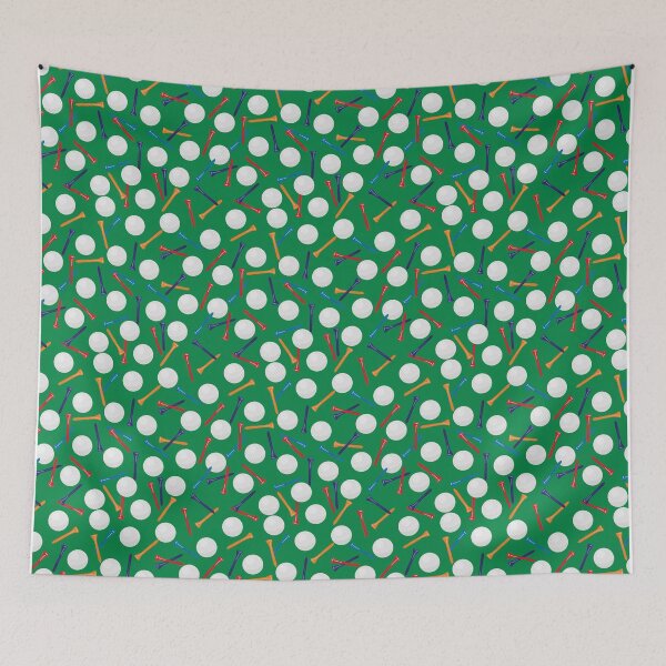 Item preview, Golf Ball Theme Pattern designed and sold by LushCatDesign.
