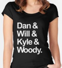 Bastille names Women's Fitted Scoop T-Shirt