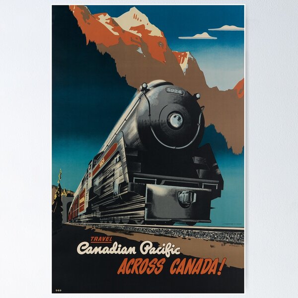 Artikel-Vorschau von Travel Canadain Pacific vintage travel poster, designt und verkauft von stickart-marek.