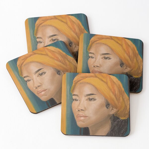 Item preview, Jhen,singer,soul,portrait,original,oil painting,chilombo,small,poster,print,art,artwork,woman,decor,dainty,lyrics,music,album art,cover designed and sold by spacesbydee.