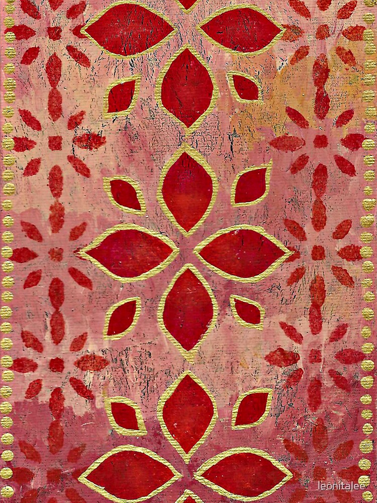 Thumbnail 3 of 3, Sticker, Ethnic Antique Print designed and sold by leonitalee.