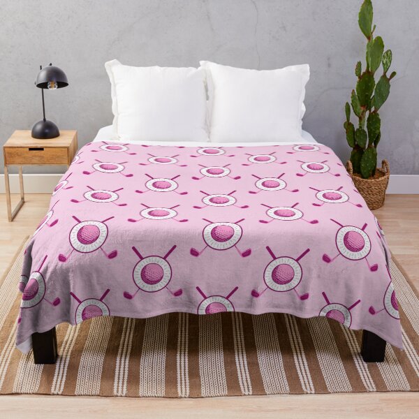 Item preview, Pink Golf Ball Theme Pattern designed and sold by LushCatDesign.