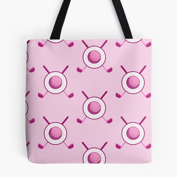 Item preview, Pink Golf Ball Theme Pattern designed and sold by LushCatDesign.